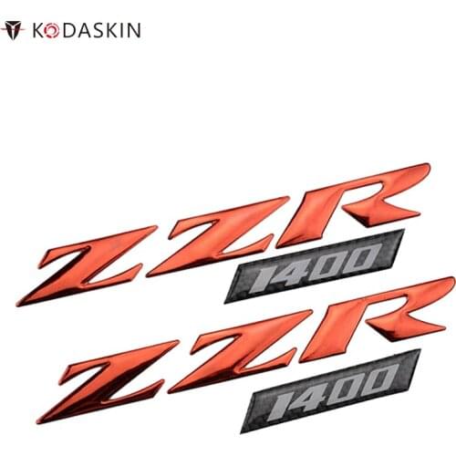 KODASKIN Motorcycle Emblems Stickers Decals 3D Raise Logos for ZZR1400 accessories