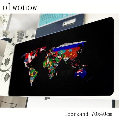 World map mouse pad 70x40cm Cartoon mousepads best gaming mousepad gamer Aestheticism personalized mouse pads keyboard pc pad