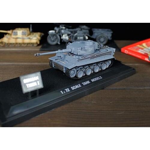 Diecast Model Cars 1/72 Tiger Tank World War II German Military Display Collection Hot Toys Model Gift Souvenir Ornaments