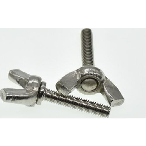 M3 M4 M5 M6 M8 M10 DIN316 Butterfly Bolt 304 Stainless Steel Wing Bolt Thumb Wing Screw Claw Hand Tighten Screws