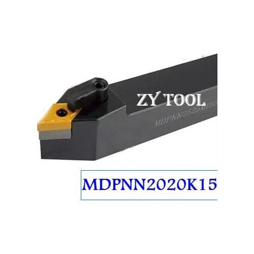 MDPNN2020K15 CNC Turning Lathe Machine Tools Lathe Cutting Tools 62.5 degrees External Turning Tool Holder 20*20*125MM