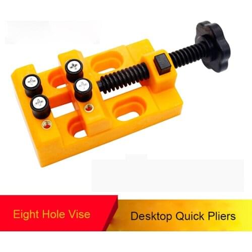 Mini Clamp Bed Vise Small Desktop Fast Flat-nose Pliers Bench Vise Model Vise Core Carving Micro Carving Clamp Bed LK