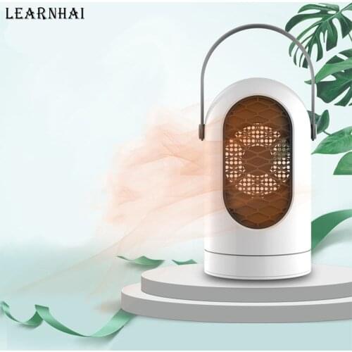 LEARNHAI Christmas Gift 400W Portable Mini Home Space Heater Electric Fan Winter Warmer Desktop Air Conditioner for Home Office