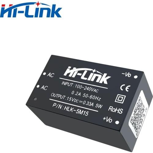 Free Shipping 10pcs AC DC 220V to 5W 15V Power Supply Module Hi-Link 5M15 Original