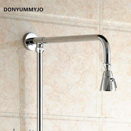 DONYUMMYJO Rain Shower Head Head Pressurized Water Saving Brass With Chrome Plated Adjustable Overhead Shower Head Accessories
