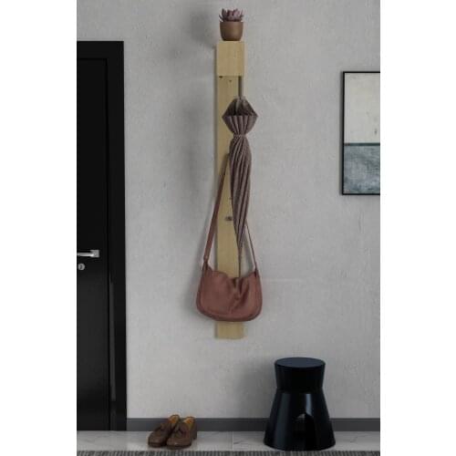 Home Hallway Wall Vintage coat hanger Storage Rack Wooden Hanger Home Decorative Room Small Bedroom Space Saving Door Back Rack