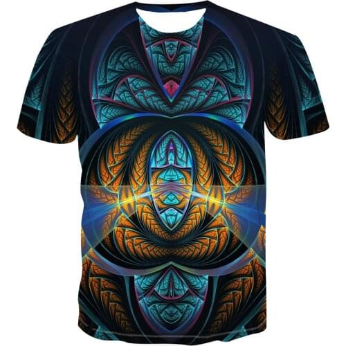 2020 New Short 3D Fun T-shirt Sleeve T-shirt Colorful Mens T-shirt Mens Street Wear T-shirt