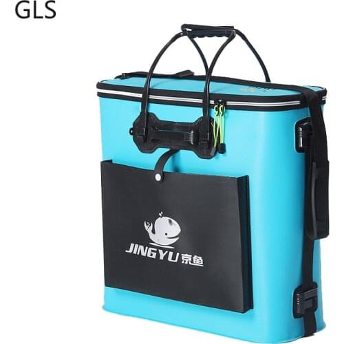 Portable Fishing Bag Water Bucket Storage Boxes Collapsible Thicken Live Fish Tank Water Bucket Outdoor Camping Fishing Tackle