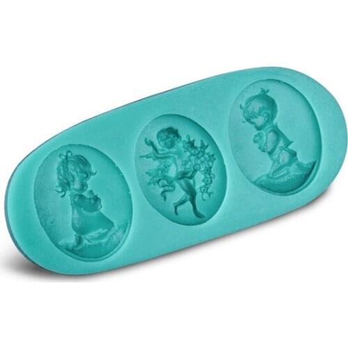 Portable 3D Baby Fondant Cake Cookie Chocolate Soap Mold Cutter Modelling Tools D181