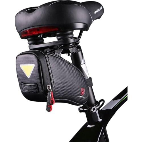 MTB Road Bag Waterproof Reflective Bicycle TPU Bag Bicycle Accessories Panniers Bicycle Saddle Bag Bike Tail Bag Night Riding