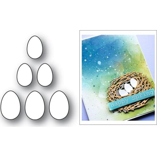Eggs Pattern Easter 2020 New Metal Cutting Dies for DIY Scrapbooking and Card Making Stencil Decorative Embossing Craft No Stamp