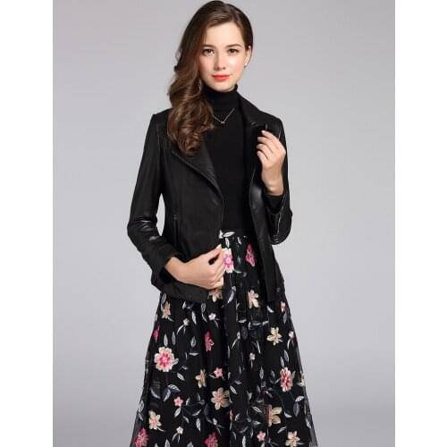 Genuine Leather Jacket Winter Jacket Women Fox Fur Collar Down Jacket 300% Real Sheepskin Coat Female Bomber Jackets MY