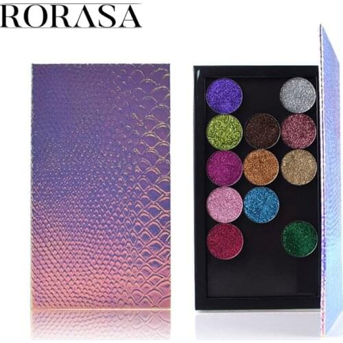 1pc Fish-scale Empty Magnetic Eyeshadow Palette Mermaid Eye Shadow Blusher Powder Fundation Refill Palette Cosmetics Makeup Tool