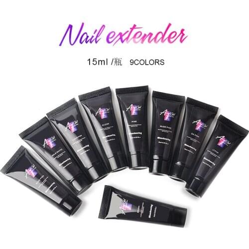 9 pcs Crystal Builder Gel For Manicure Extend Nail Gel For Nail Extension Form Qiuck Dry No Paper Holder Nail Art Accessories