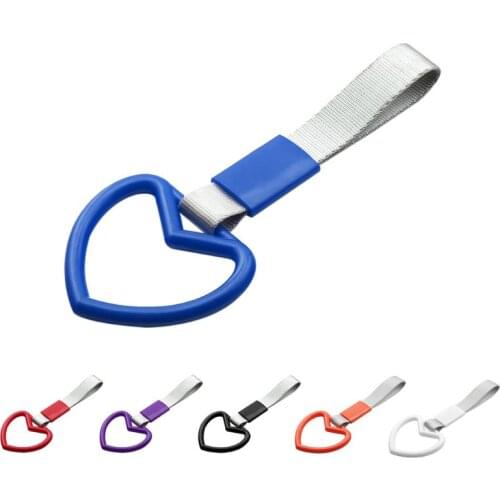 Auto Accessories Tsurikawa Ring Heart JDM Train Bus Handle Hand Strap Drift Charm Strap Drift PVC Plastic 6 color W91F