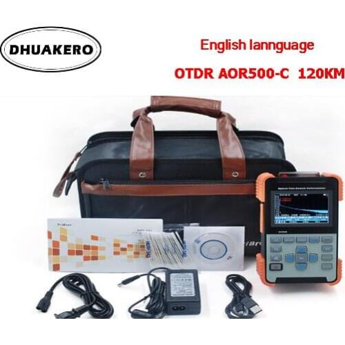 Free shipping AB185D FTTH fiber optical MINI OTDR 24dB/22dB AOR500-C,120KM JDSU mts 8000 fault detection positioning instrument