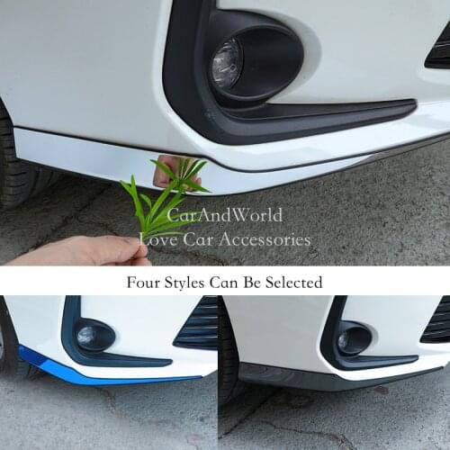 Stainless Steel Front Corner Trims Bumper Decorative Cover for Toyota Corolla 2019-2021 Car Exterior Moulding Accessories