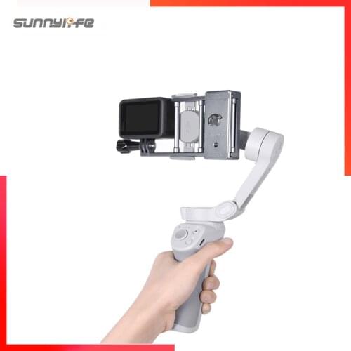 DJI OSMO Action Gopro Universal Camera Adapter for DJI OM4 OSMO Mobile 3 Adjustable Self Weight Design DJI OM4 Accessories Parts