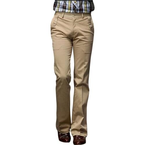 Spring and autumn mens jeans mens mid-waist loose big size flared pants bottom denim trousers flared pants size 27-38