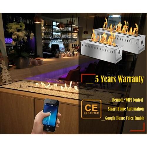 Inno-Fire 30 inch Long remote control intelligent wifi silver or black decoration ethanol electric fireplaces wall mount
