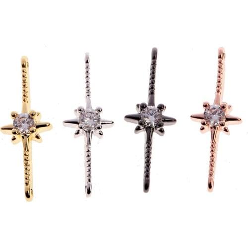 Fashion Jewelry Retro Modern Style DIY Accessories New Copper Color Zinc Alloy Star Women Necklace Pendant 2021