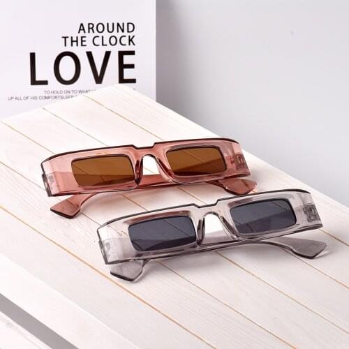 UEESHOP 2021 Fashion Square Sunglasses Ladies Designer Luxury Men/Ladies Cat Eye Sunglasses Classic Retro UV400 Outdoor Glasses