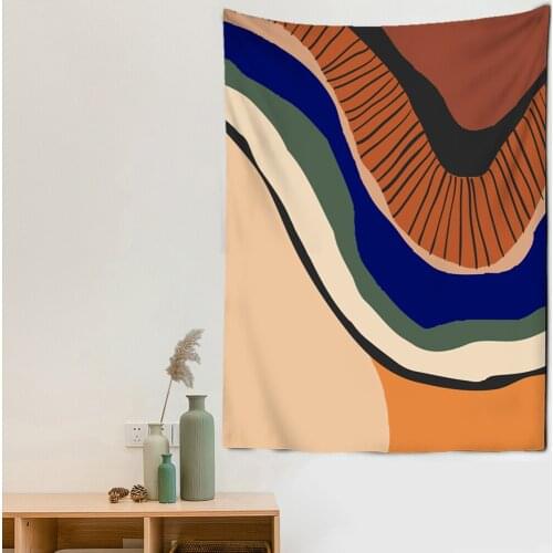 2021New Scenic Painting Tapestry Wall Hanging Abstract Mountain Tapestries Beautiful Landscape Livingroom Wall Cloth