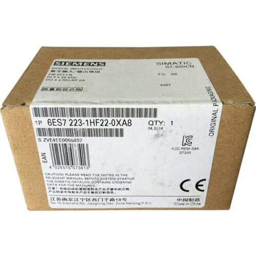New Brand SIMATIC S7-200 CN Digital I/O EM 223 4DI/4DO 6ES7223-1BF22-0XA8 S7-200 M232 for siemens