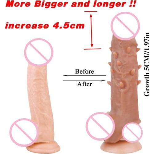 NEW Flesh Spike Penis Enlargement Cock Extender Sleeve Thick For Male Men Eroticos Sex Shop Love Condoms Porn Toys Adult 18