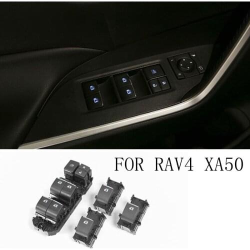 Lighted LED Power Single Window Switch Set for Toyota RAV4 RAV 4 2019 2020 2021 Left Driving Backlight