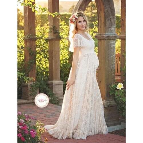 Maternity Dresses For Photo Shoot Clothes Maternity Photography Props Lace Pregnancy Dress Maternity Clothing For Pregnant Women