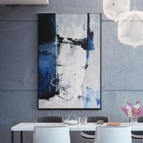 Simplicity Modern ScandinaVian Style Painting Abstract Mural Paintings Light Luxury Substantially Pure Hand Painted Fantasy Home