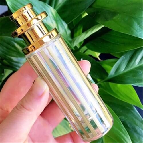 30ml Perfume Empty New Color Striped Glass Bottle with Pagoda Cover 100pcs/lot