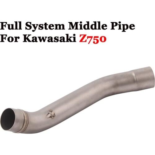 Slip On For kAWASAKI Z750 2007-2014 2008 2009 2010 2011 2012 Motorcycle Exhaust Escape Middle Mid Connection Link Pipe Muffler