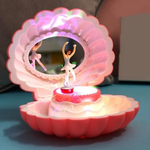 Dance Ballet Girl Shell Music Box with Stocking Filler A for Children