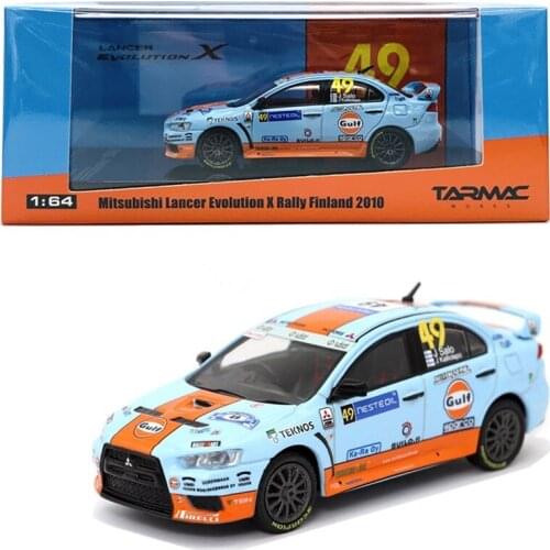 Tarmac Works 1/64 Mitsubishi Lancer Evolution X Rally Finland 2010 Collect alloy car model