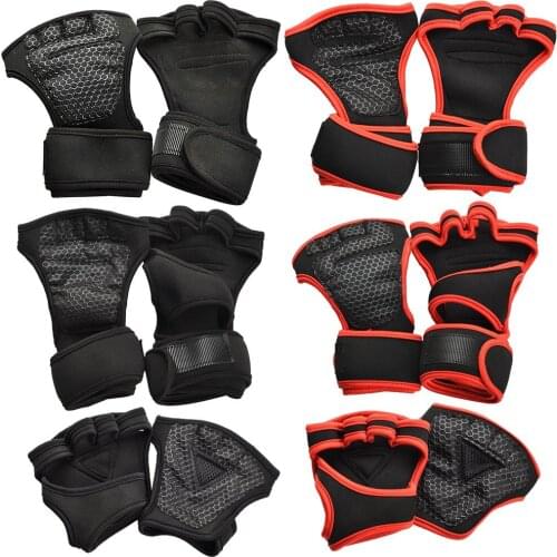 Weight Lifting Training Gloves for Women Men Fitness Sports Body Building Gymnastics Grips Gym Hand Palm Wrist Protector Gloves