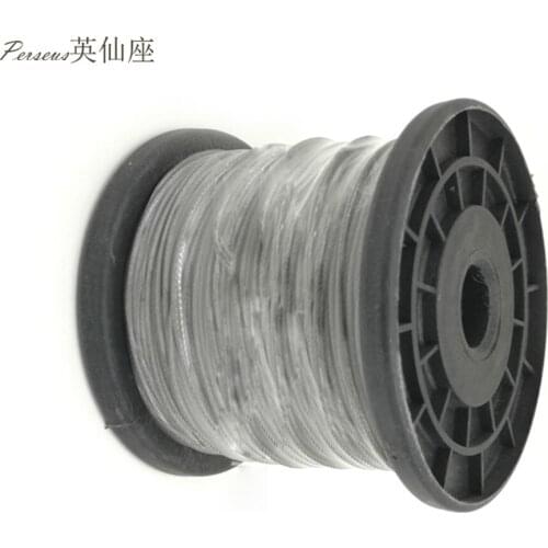 High Quality Plastic Rubber Coated Stainless Steel Rope 100M/Roll Whole Sale Cord Multiple Options Available