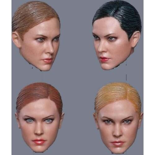 1/6 Beauty European Female Killer Head Carving with fierce eyes Fit 12" Action Figure doll suntan body GACTOYS GC022 Headsculpt