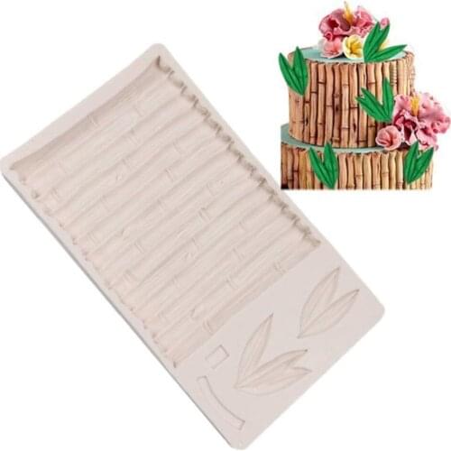 1 Pcs DIY Silicone Mold Fondant Chocolate Making Bamboo Leaf Mould Cake Bake Decorating Tool For Home Kitchen DIY Baking Tool