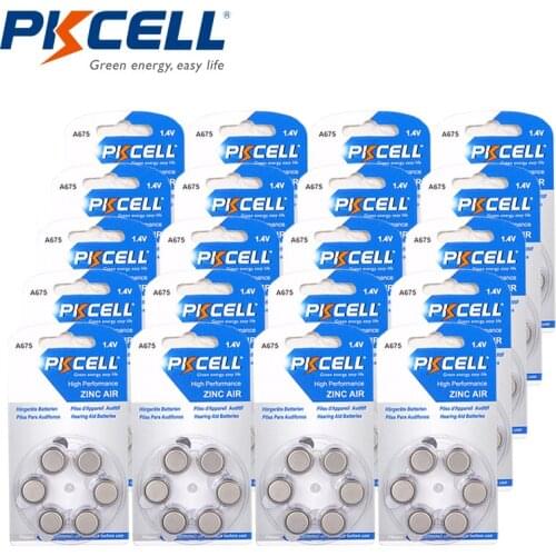 120 x Size A675 Hearing Aid Battery PR44 7003ZD S675A L675A 675A 675SA 675 PKCELL