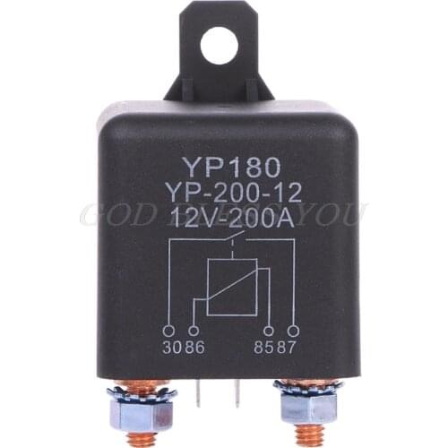 12V DC 200A High Power Car Relay Truck Motor Continuous Type Automotive Switch Drop Shipping