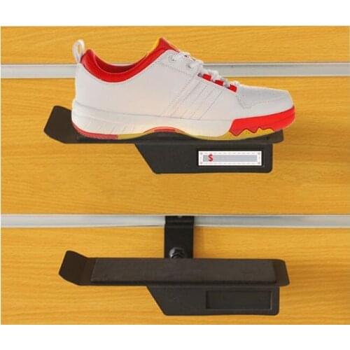 2pcs Shoe store Sneaker casual shoes display stand rack metal sport Shoes on the wall display showing holder shelf free shipping