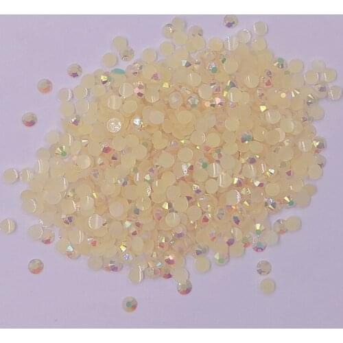 3mm 10000pcs Round 3D resin Rhinestone, Flat back Crystals Beads Stones DIY Jewelry Crystal Nail Art Decoration