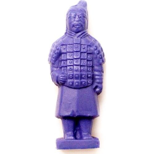 3D Silicone Soap Mold Terra Cotta Warriors Shaped DIY Handmade Cake Making Mould