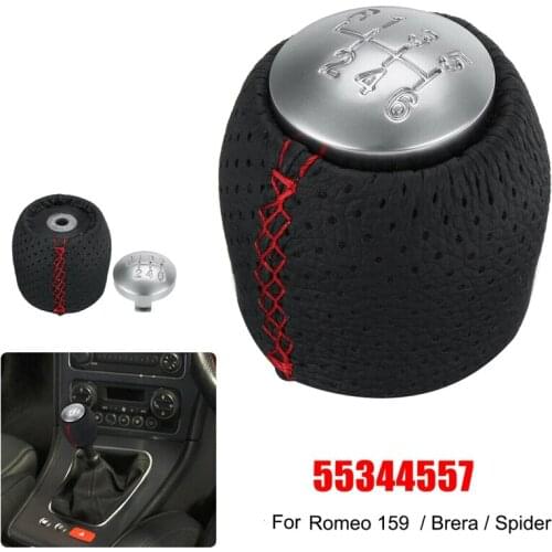 6 Speed Manual Gear Shift Knob Shifter Lever Handball for Alfa Romeo 159 Brera Spider 05-11