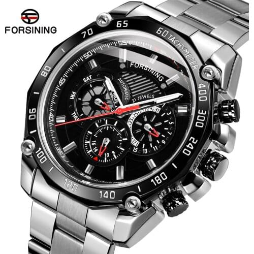 2020 New Forsining Automatic Watch Men Top Brand Luxury Stainless Fashion Waterproof Tourbillon Mechanical Watches
