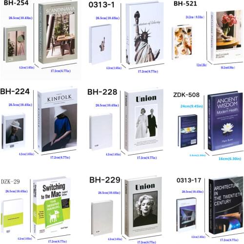 Modern Simulation Fashion Book Home Decor Club Hotel Model Room Study Soft Fake Book Decoration For Womens Living Room Props