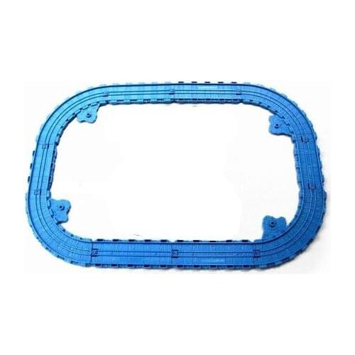 EDWONE-12PCS Plastic Railway Track Set For Take Play Metal Diecast Trains Classic Toys Railroad Plastic Slot Fit Metal