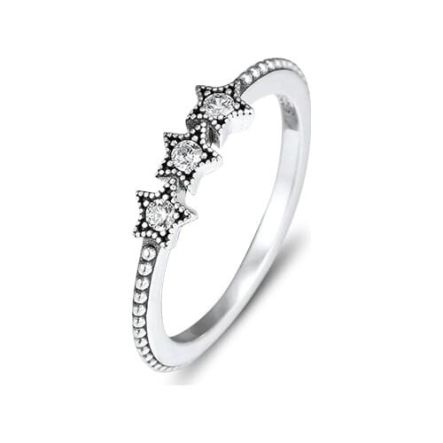 CKK Silver 925 Jewelry Celestial Stars Ring For Women Fashion Gift Sterling Silver Original Ring